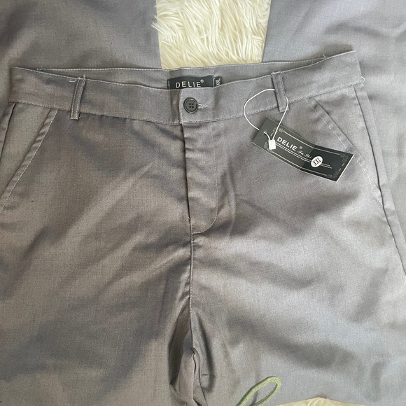 Delie Men's Lightweight Quality Gray Dress Pants Size XXL 34 x 30 NWT - Picture 7 of 7